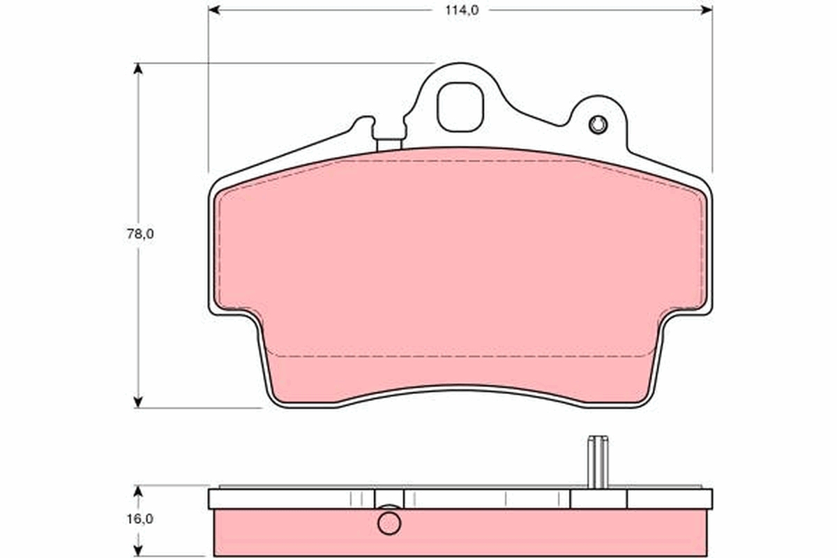 Brake Pad Set, disc brake (Rear axle)  Art. GDB1394