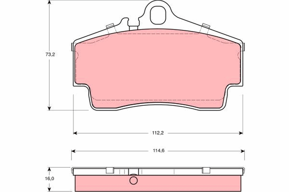 Brake Pad Set, disc brake (Rear axle)  Art. GDB1395