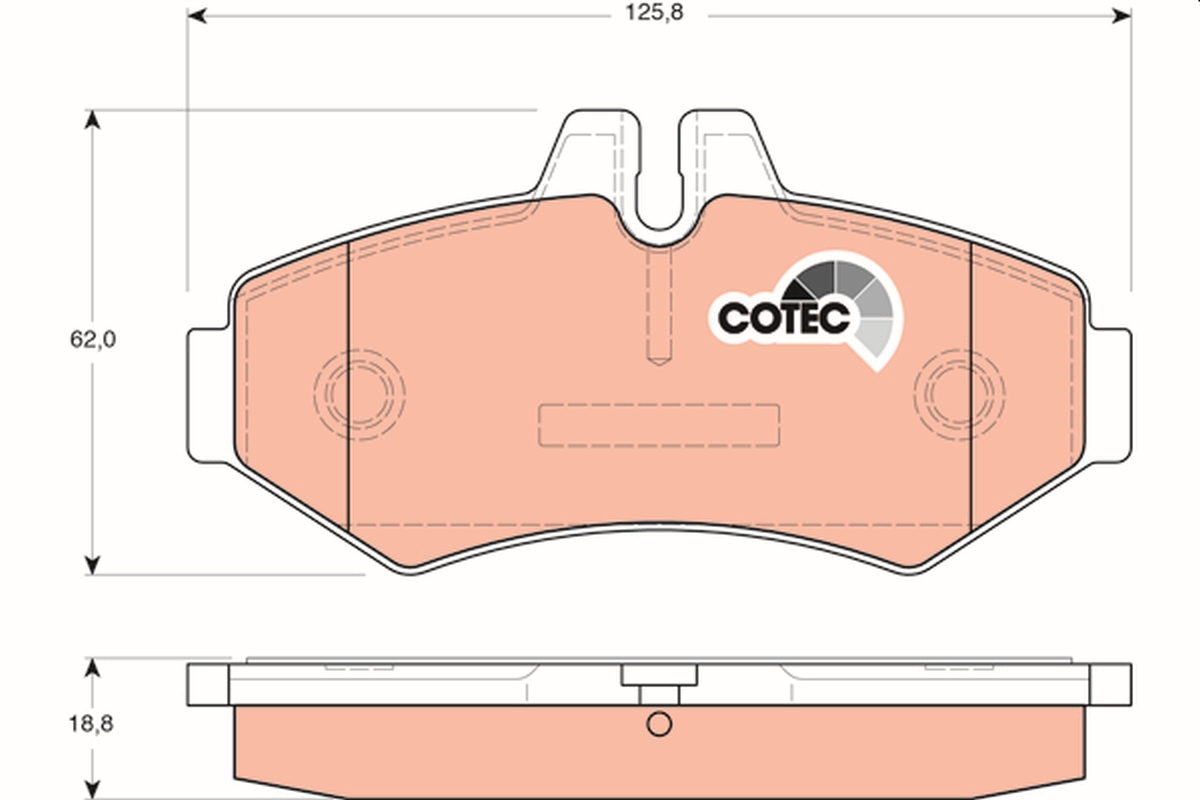 Brake Pad Set, disc brake (Rear axle)  Art. GDB1399