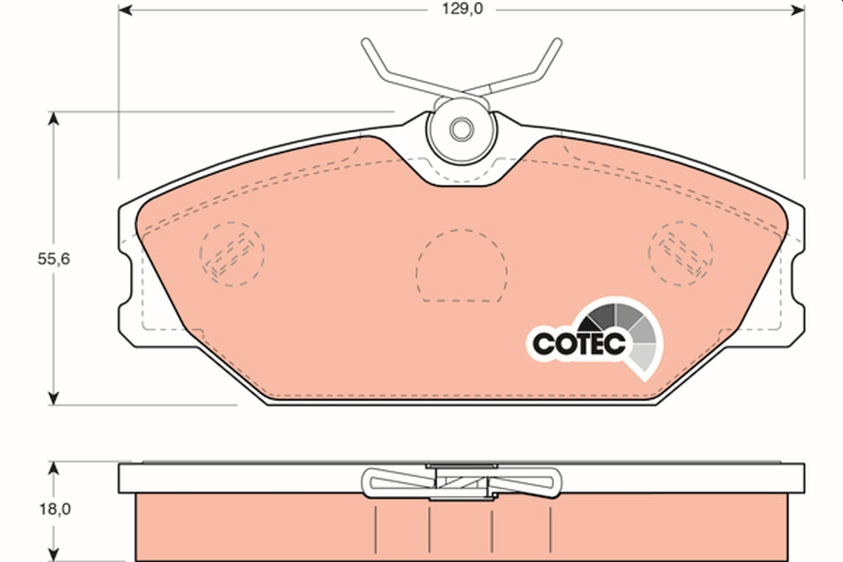 Brake Pad Set, disc brake (Front axle)  Art. GDB1405