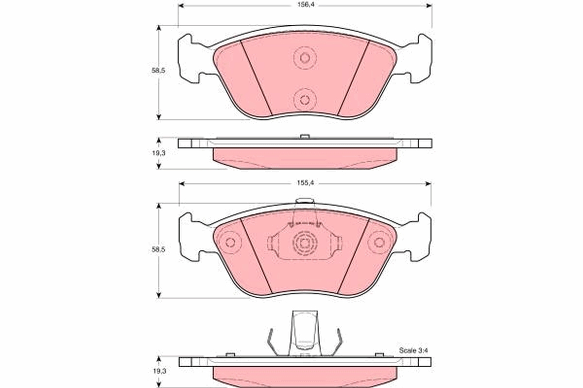 Brake Pad Set, disc brake (Front axle)  Art. GDB1406