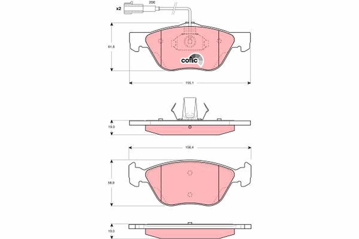 Brake Pad Set, disc brake (Front axle)  Art. GDB1427