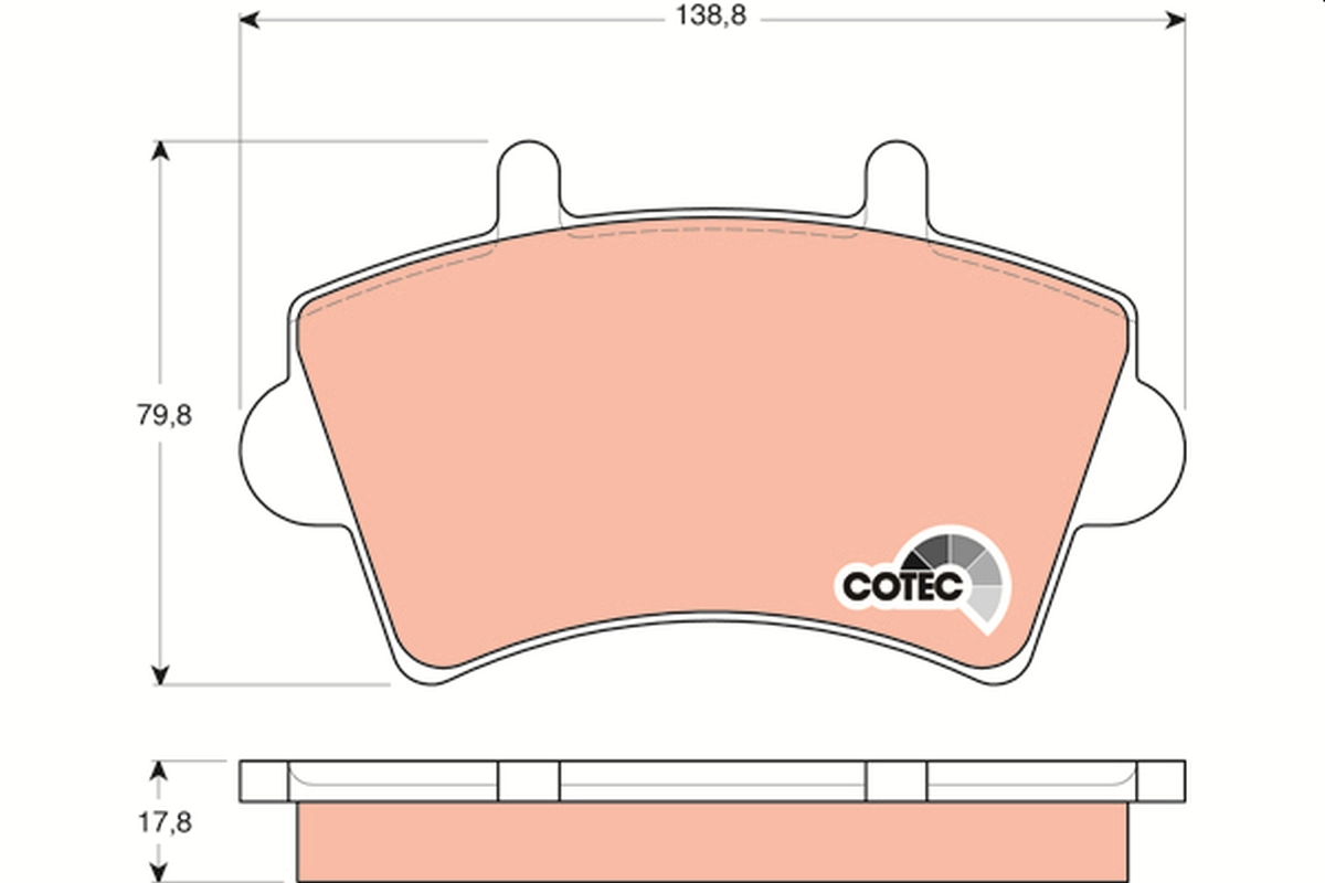 Brake Pad Set, disc brake (Front axle)  Art. GDB1442