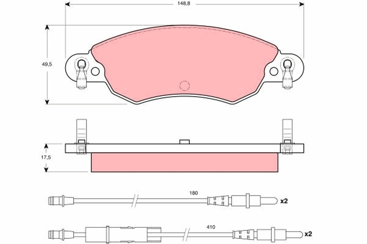 Brake Pad Set, disc brake (Front axle)  Art. GDB1447