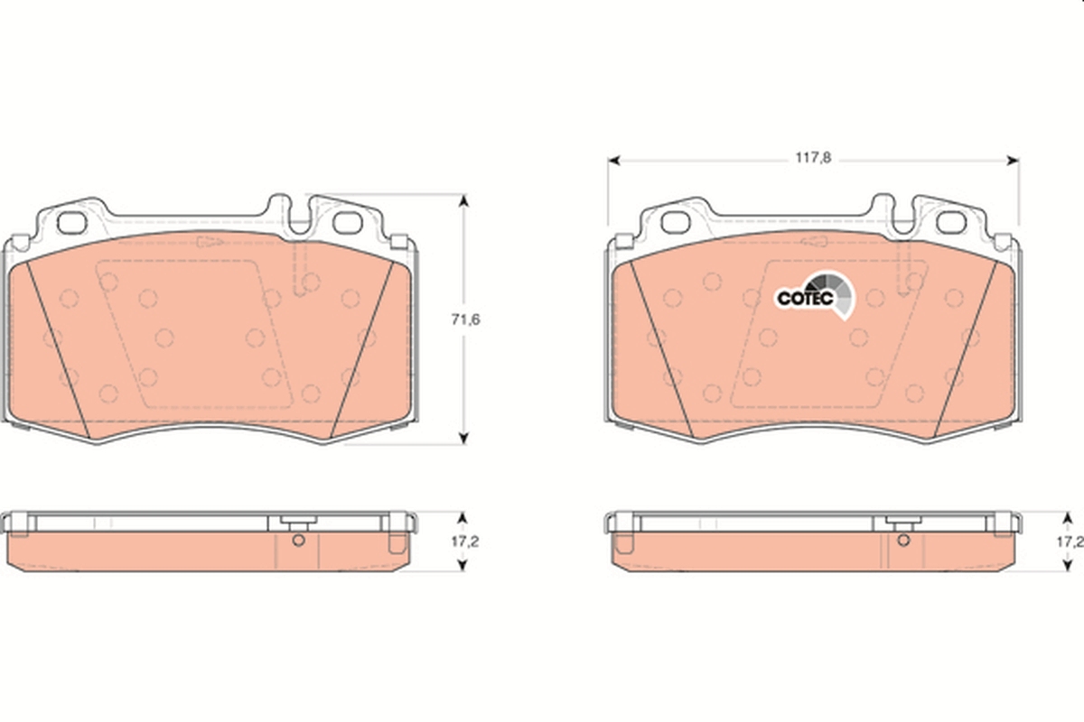 Brake Pad Set, disc brake (Front axle)  Art. GDB1454