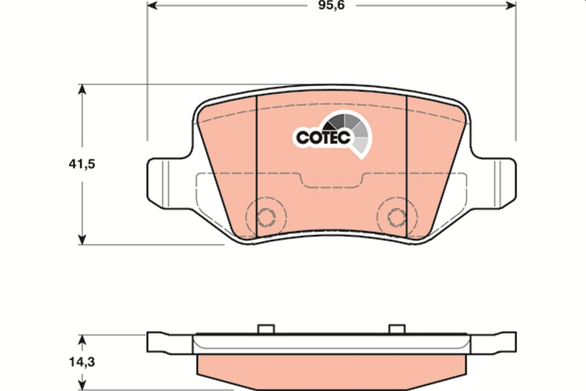 Brake Pad Set, disc brake (Rear axle)  Art. GDB1481