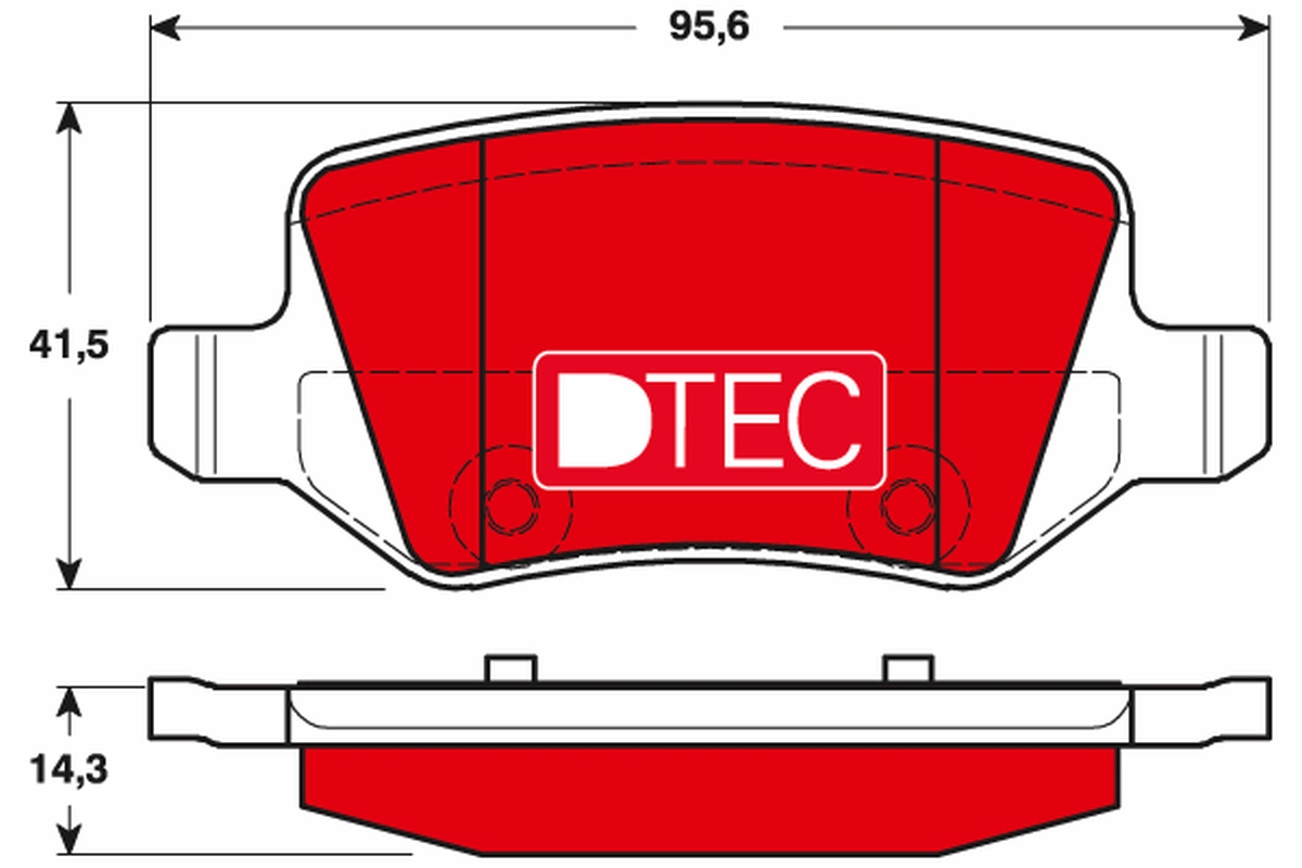 Brake Pad Set, disc brake (Rear axle)  Art. GDB1481DTE