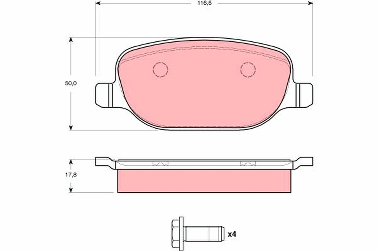 Brake Pad Set, disc brake (Rear axle)  Art. GDB1490