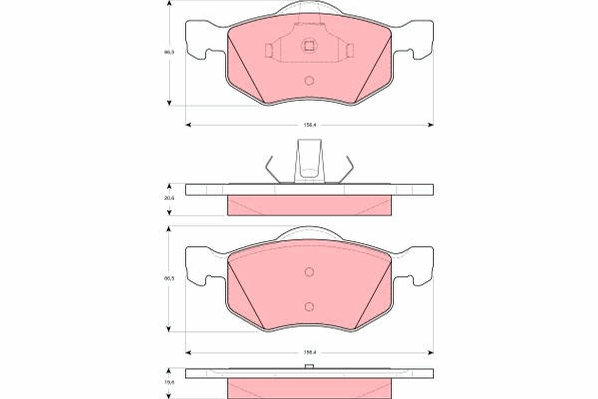 Brake Pad Set, disc brake (Front axle)  Art. GDB1497