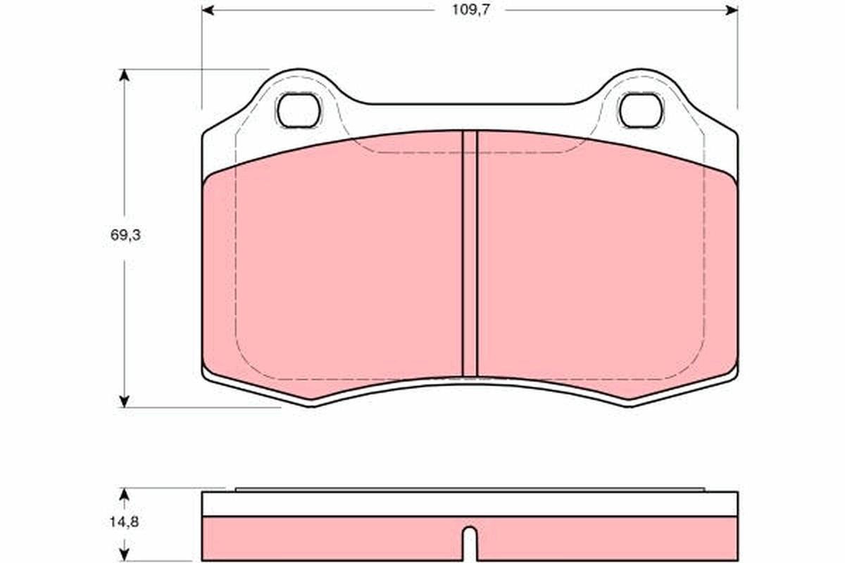 Brake Pad Set, disc brake (Rear axle)  Art. GDB1513