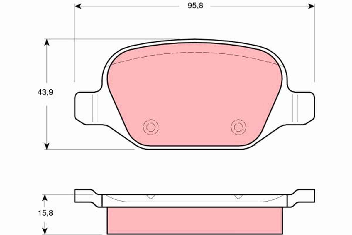 Brake Pad Set, disc brake (Rear axle)  Art. GDB1520