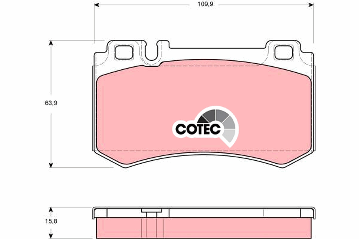 Brake Pad Set, disc brake (Rear axle)  Art. GDB1544