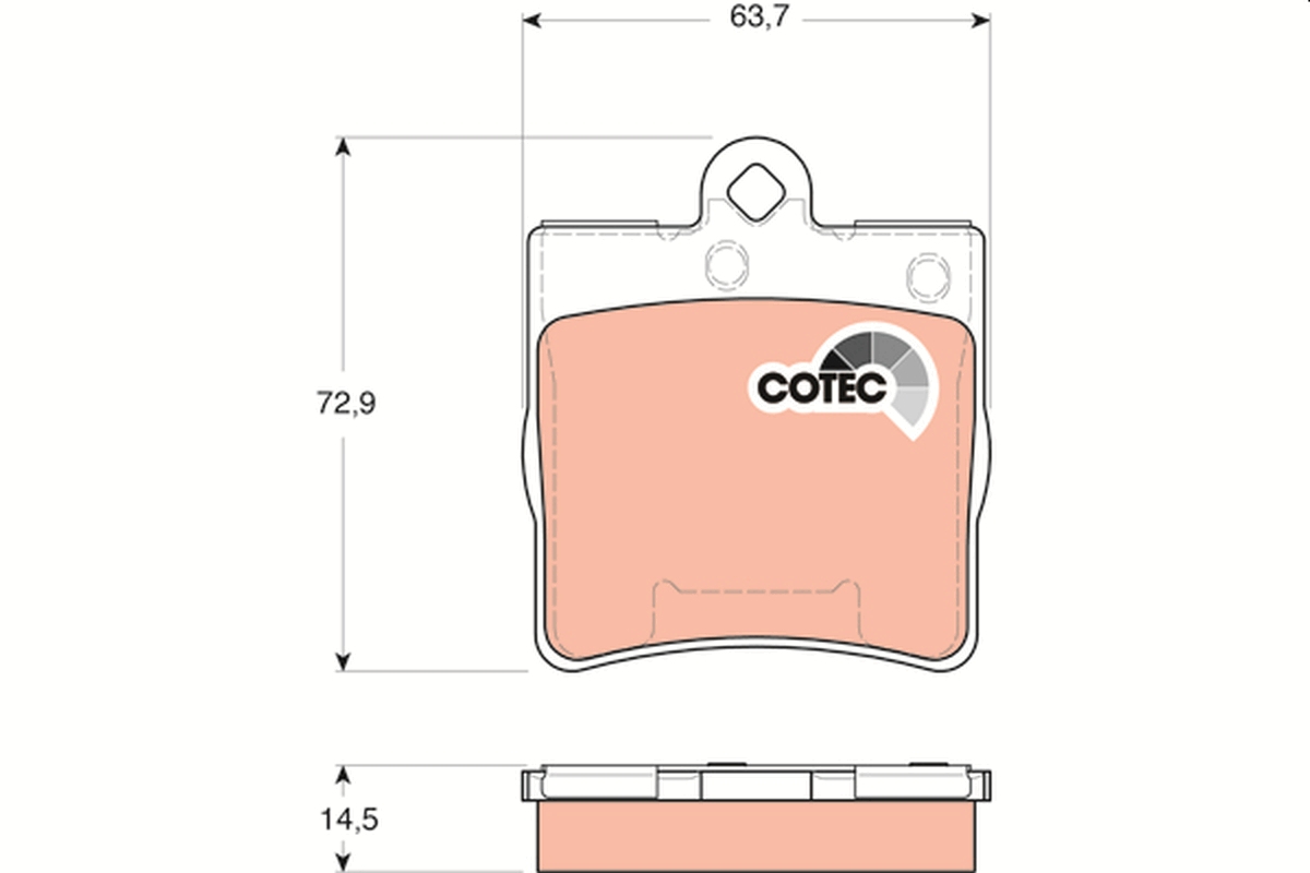 Brake Pad Set, disc brake (Rear axle)  Art. GDB1545