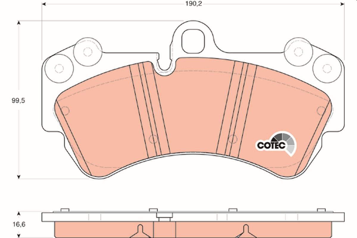 Brake Pad Set, disc brake (Front axle)  Art. GDB1547