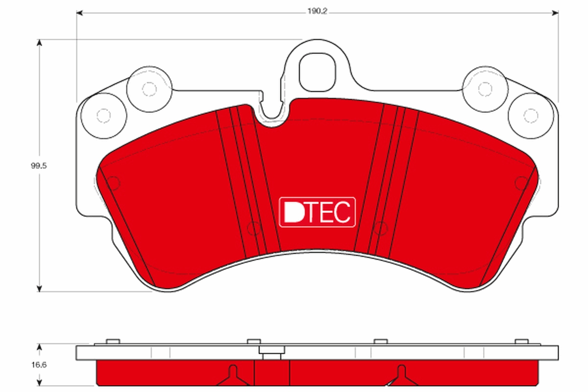 Brake Pad Set, disc brake (Front axle)  Art. GDB1547DTE