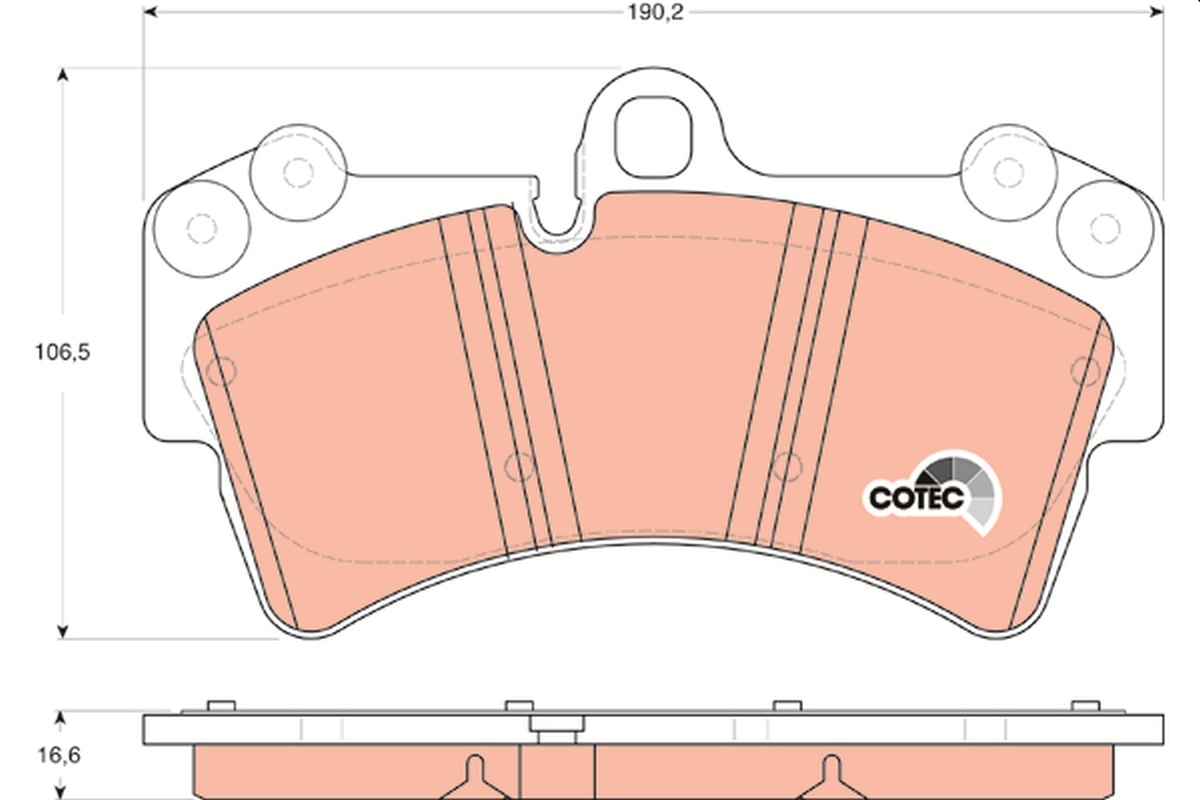 Brake Pad Set, disc brake (Front axle)  Art. GDB1548