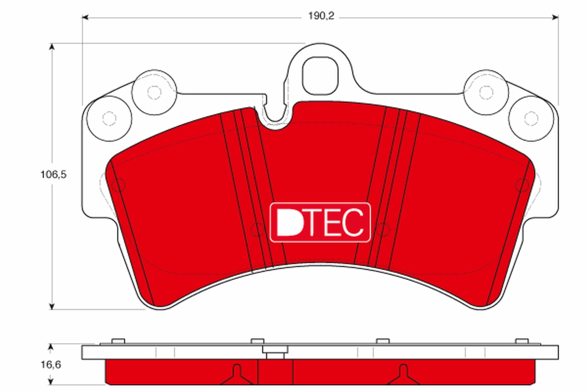 Brake Pad Set, disc brake (Front axle)  Art. GDB1548DTE