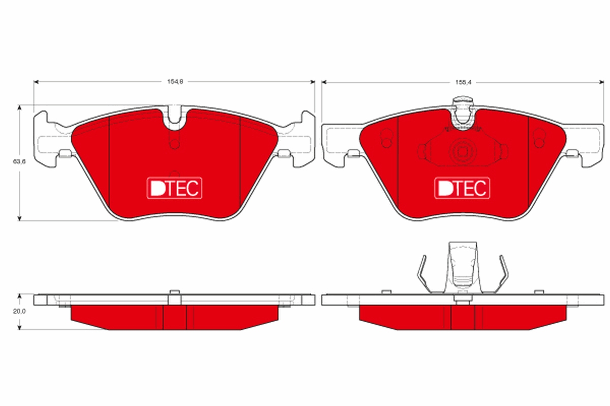 Brake Pad Set, disc brake (Rear axle)  Art. GDB1559DTE