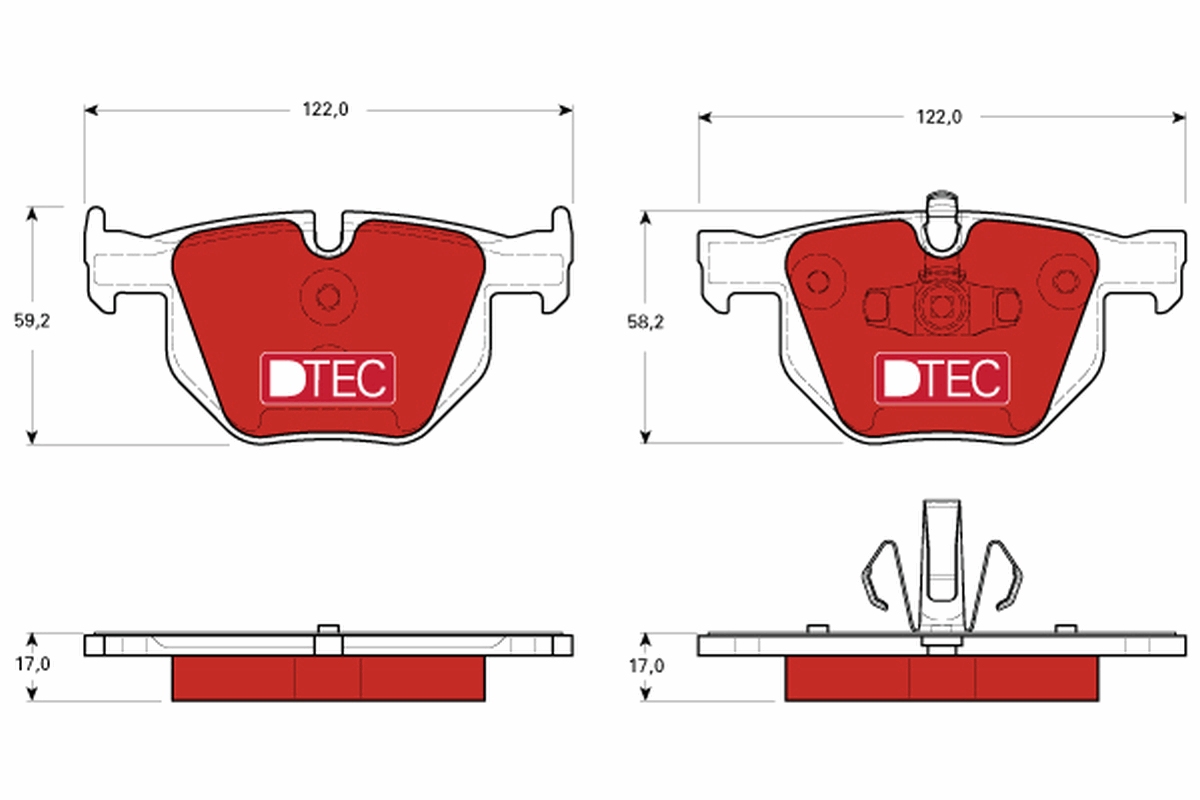 Brake Pad Set, disc brake (Rear axle)  Art. GDB1560DTE