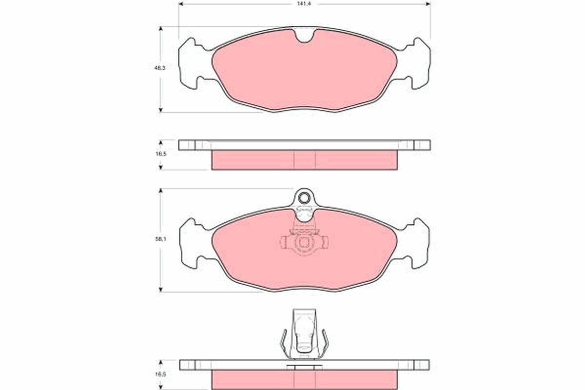 Brake Pad Set, disc brake (Rear axle)  Art. GDB1569