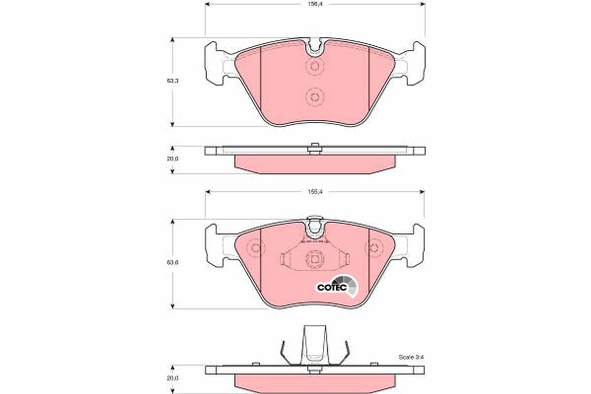 Brake Pad Set, disc brake (Front axle)  Art. GDB1577