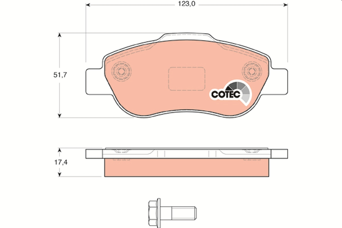 Brake Pad Set, disc brake (Front axle)  Art. GDB1589