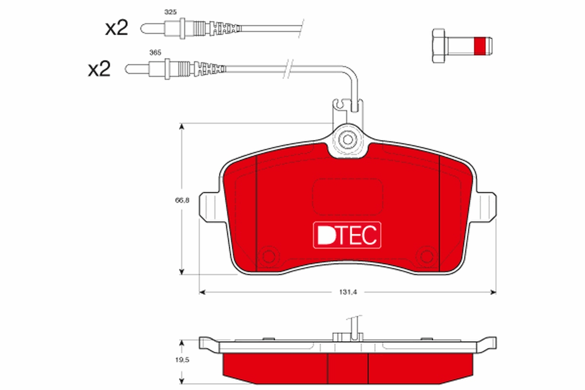 Brake Pad Set, disc brake (Front axle)  Art. GDB1594DTE