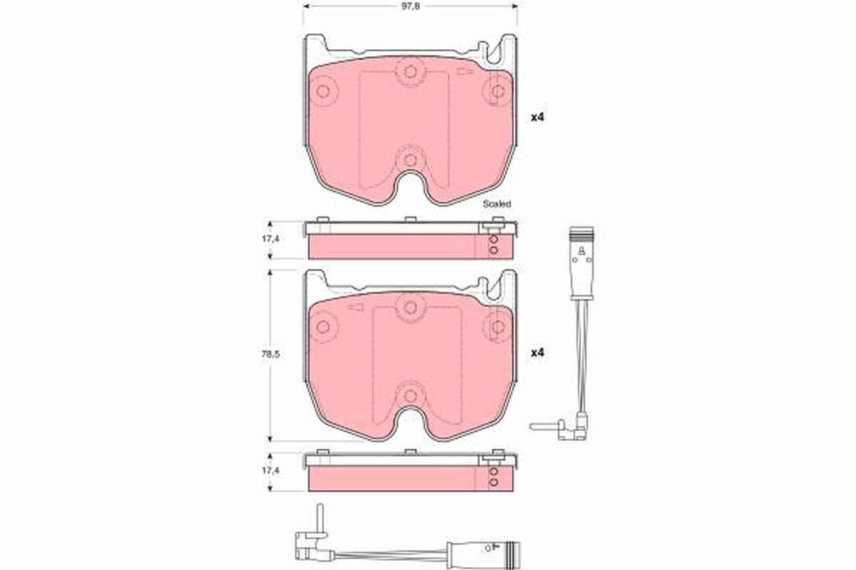 Brake Pad Set, disc brake (Front axle)  Art. GDB1599