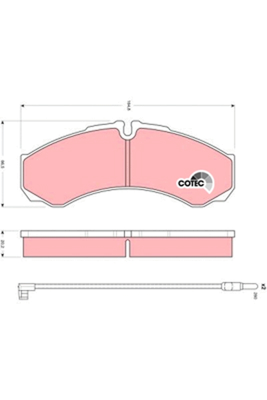 Brake Pad Set, disc brake (Front axle)  Art. GDB1609