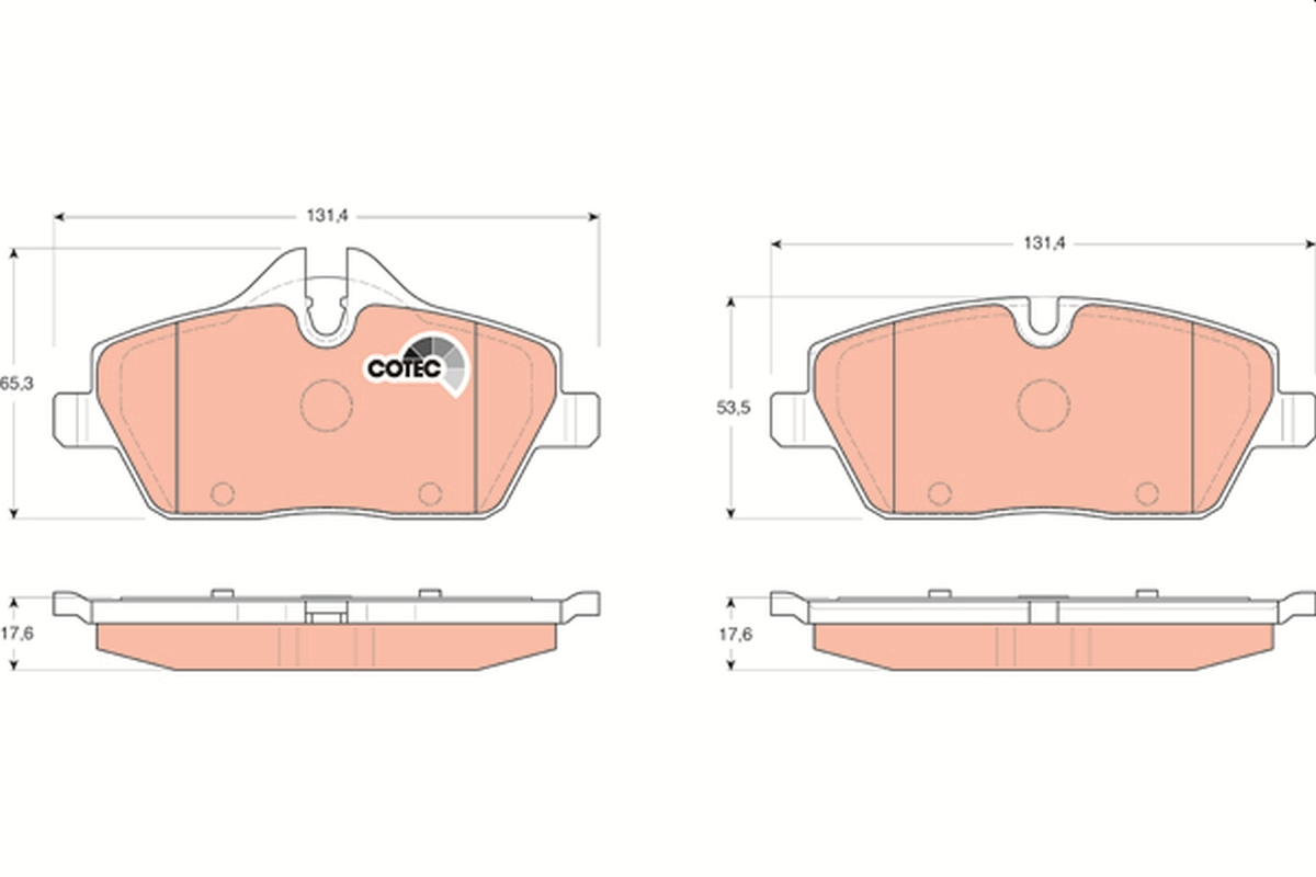 Brake Pad Set, disc brake (Front axle)  Art. GDB1611