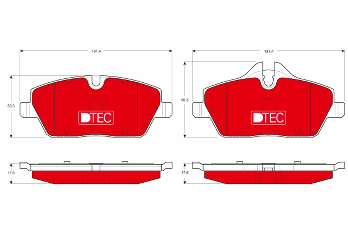 Brake Pad Set, disc brake (Front axle)  Art. GDB1611DTE