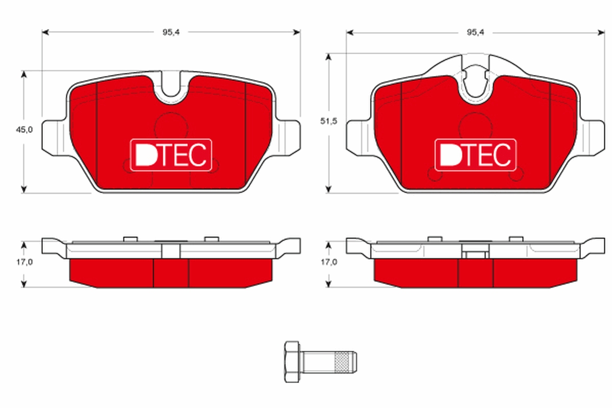 Brake Pad Set, disc brake (Rear axle)  Art. GDB1612DTE