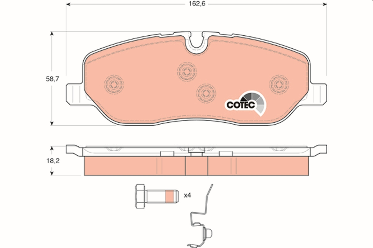 Brake Pad Set, disc brake (Front axle)  Art. GDB1631