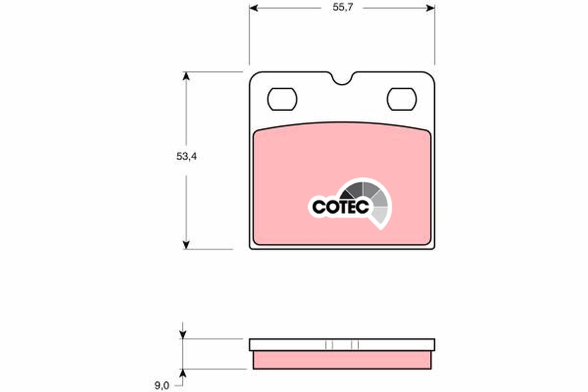 Brake Pad Set, disc parking brake (Rear axle)  Art. GDB1641