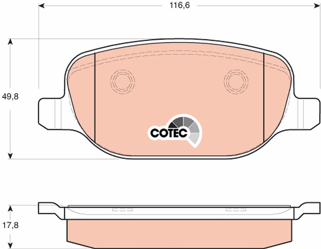 Brake Pad Set, disc brake (Rear axle)  Art. GDB1649