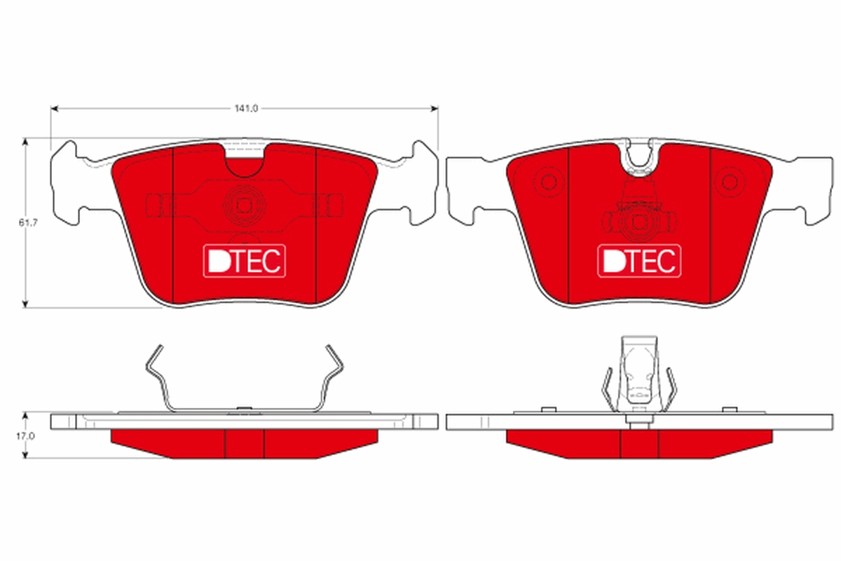 Brake Pad Set, disc brake (Rear axle)  Art. GDB1675DTE