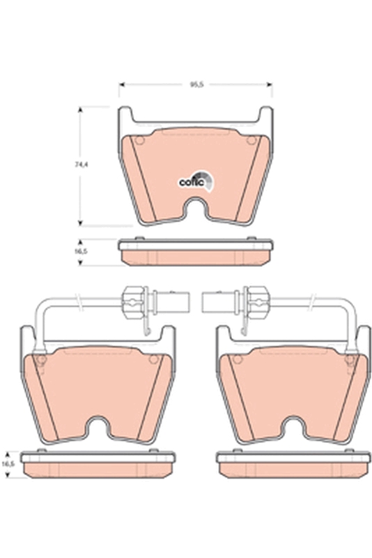 Brake Pad Set, disc brake (Front axle)  Art. GDB1688