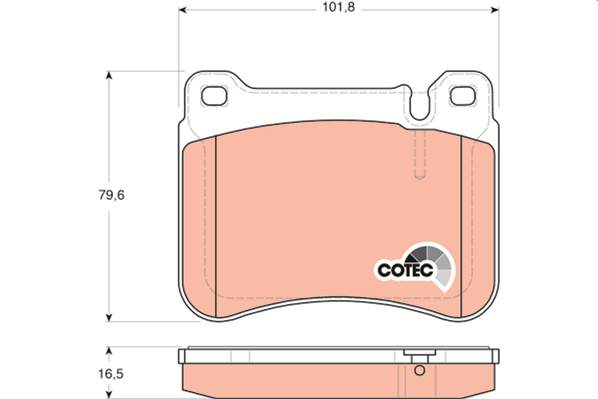 Brake Pad Set, disc brake (Front axle)  Art. GDB1693