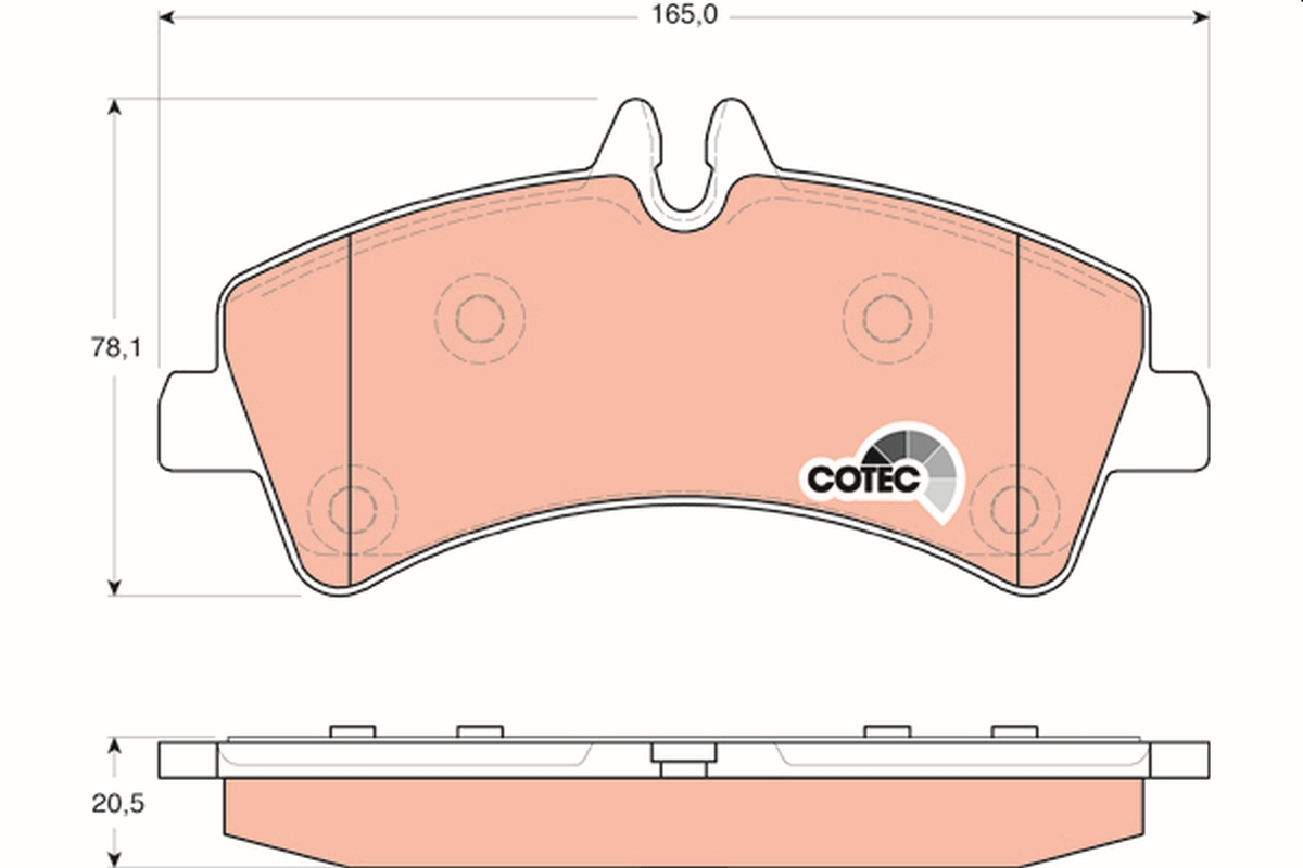 Brake Pad Set, disc brake (Rear axle)  Art. GDB1699