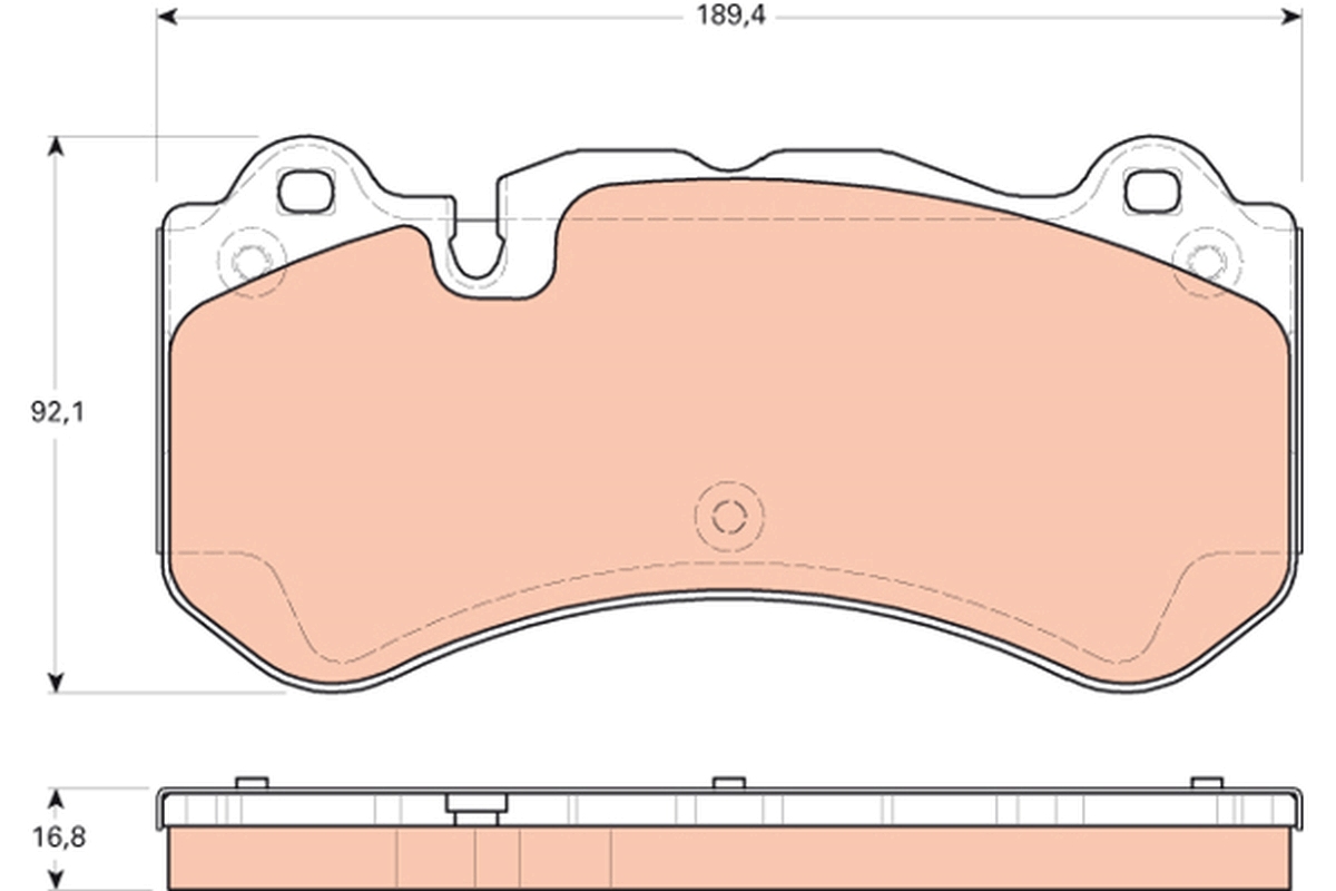 Brake Pad Set, disc brake (Front axle)  Art. GDB1710