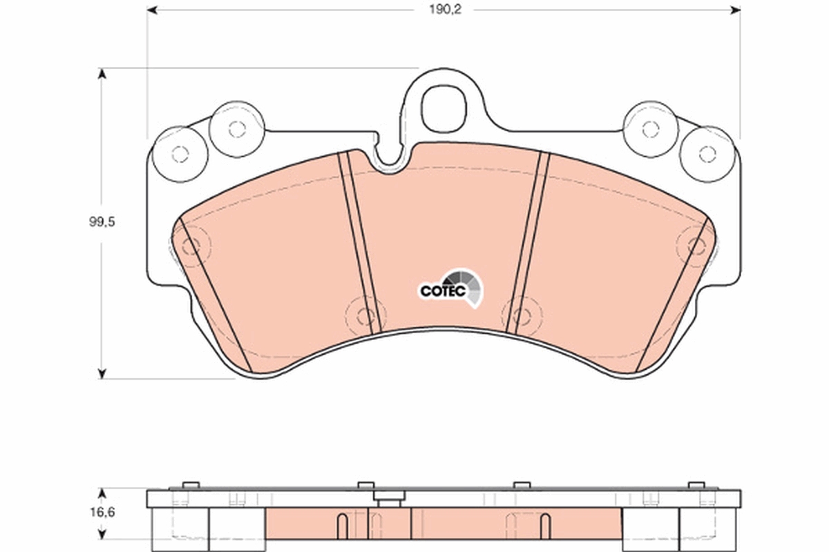 Brake Pad Set, disc brake (Front axle)  Art. GDB1720