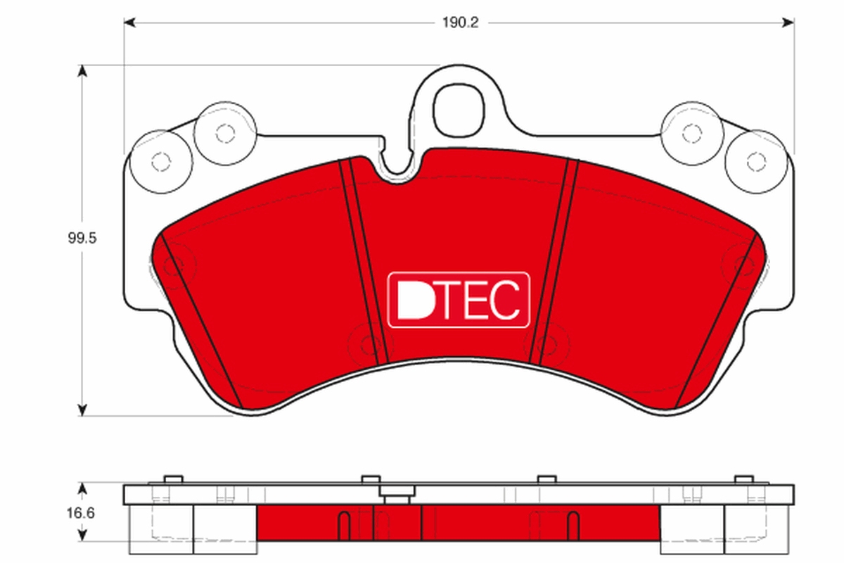 Brake Pad Set, disc brake (Front axle)  Art. GDB1720DTE