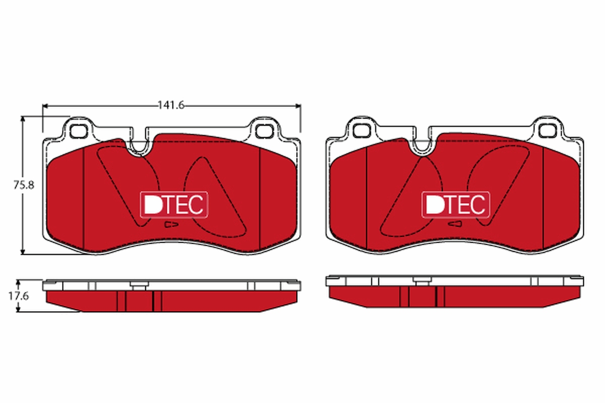 Brake Pad Set, disc brake (Front axle)  Art. GDB1733DTE