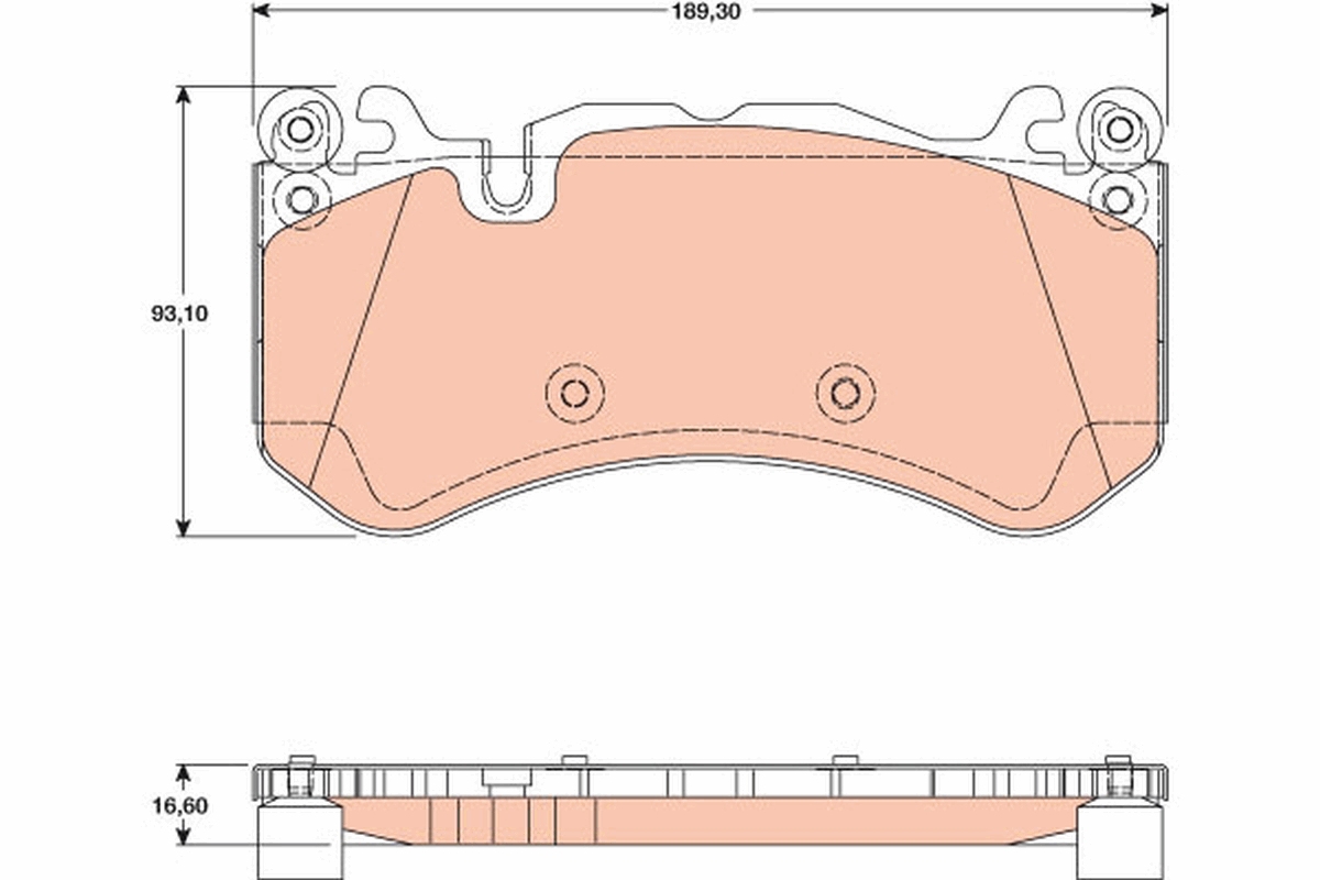 Brake Pad Set, disc brake (Front axle)  Art. GDB1734