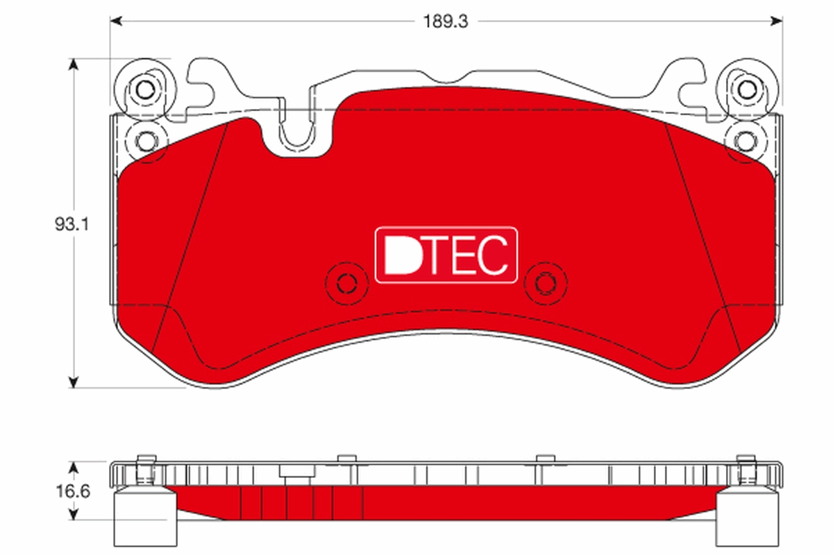 Brake Pad Set, disc brake (Front axle)  Art. GDB1734DTE