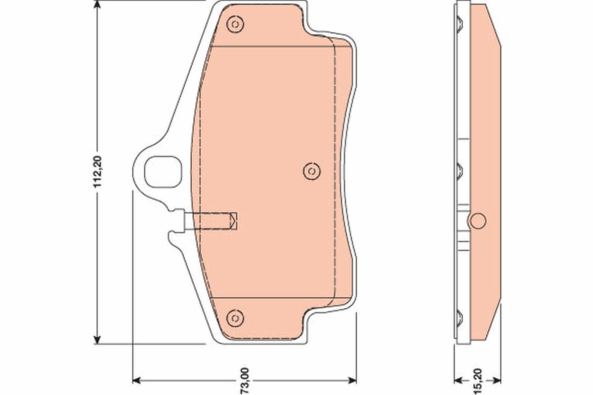 Brake Pad Set, disc brake (Rear axle)  Art. GDB1757