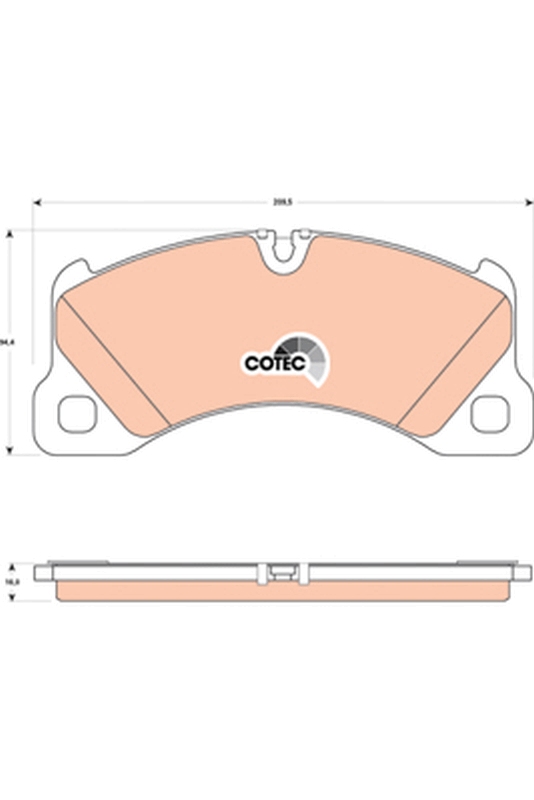 Brake Pad Set, disc brake (Front axle)  Art. GDB1774