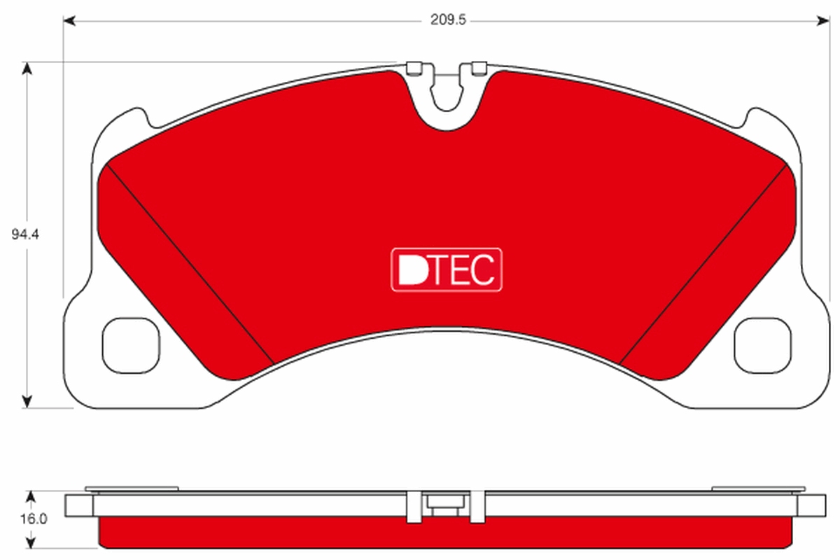 Brake Pad Set, disc brake (Front axle)  Art. GDB1774DTE