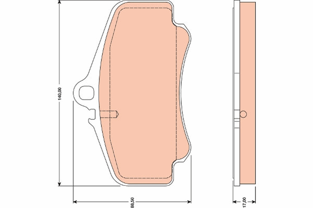 Brake Pad Set, disc brake (Front axle)  Art. GDB1777