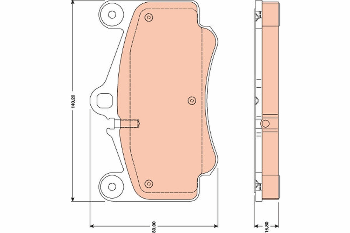 Brake Pad Set, disc brake (Front axle)  Art. GDB1778